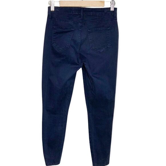L' Agence Midnight Blue Margot High Rise Skinny Crop Pants L2 - Picture 3 of 9